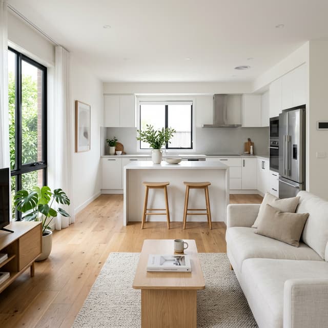 Clean Living Room