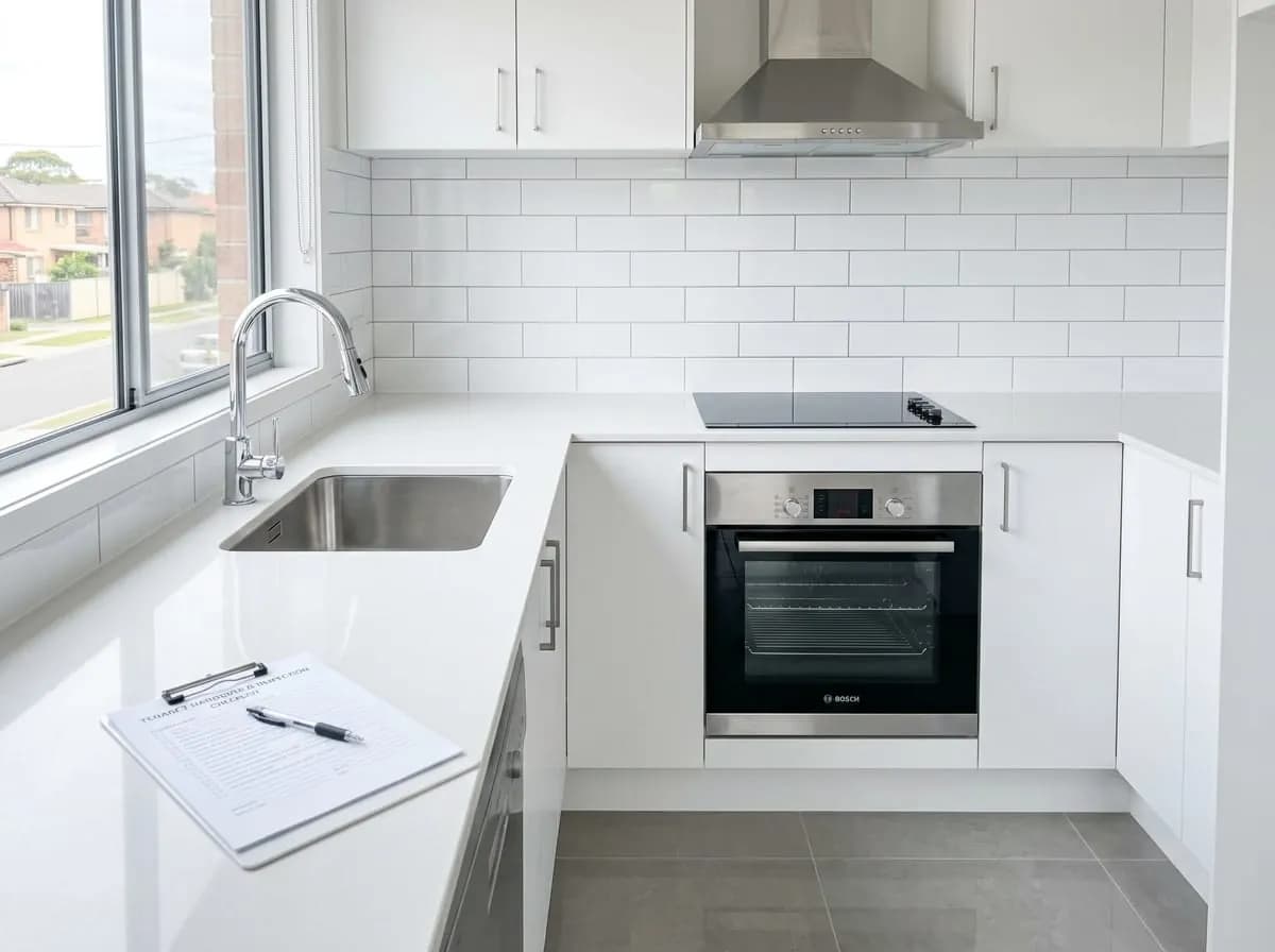 Spotless kitchen and bond cleaning inspection checklist